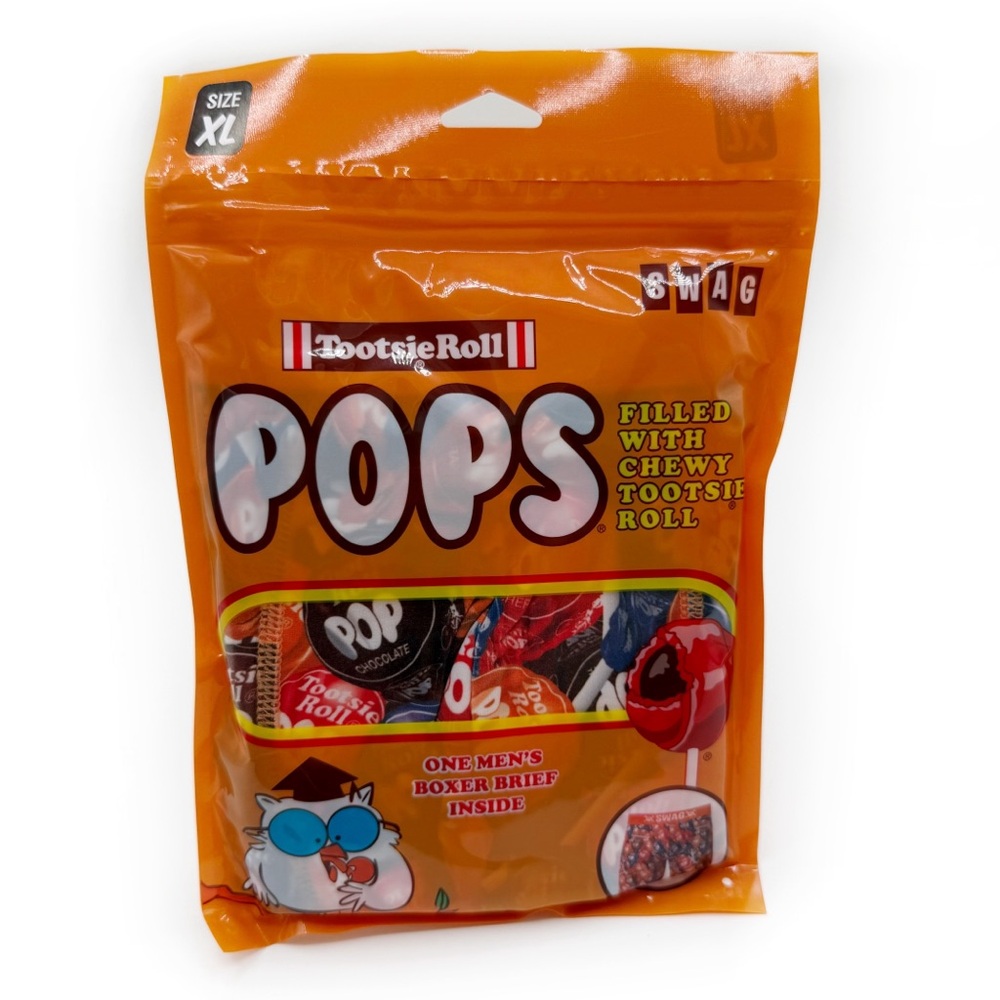 Tootsie Roll Pop Lollipop Swag Boxer Briefs Underwear Mens Size XL Fun Gift New